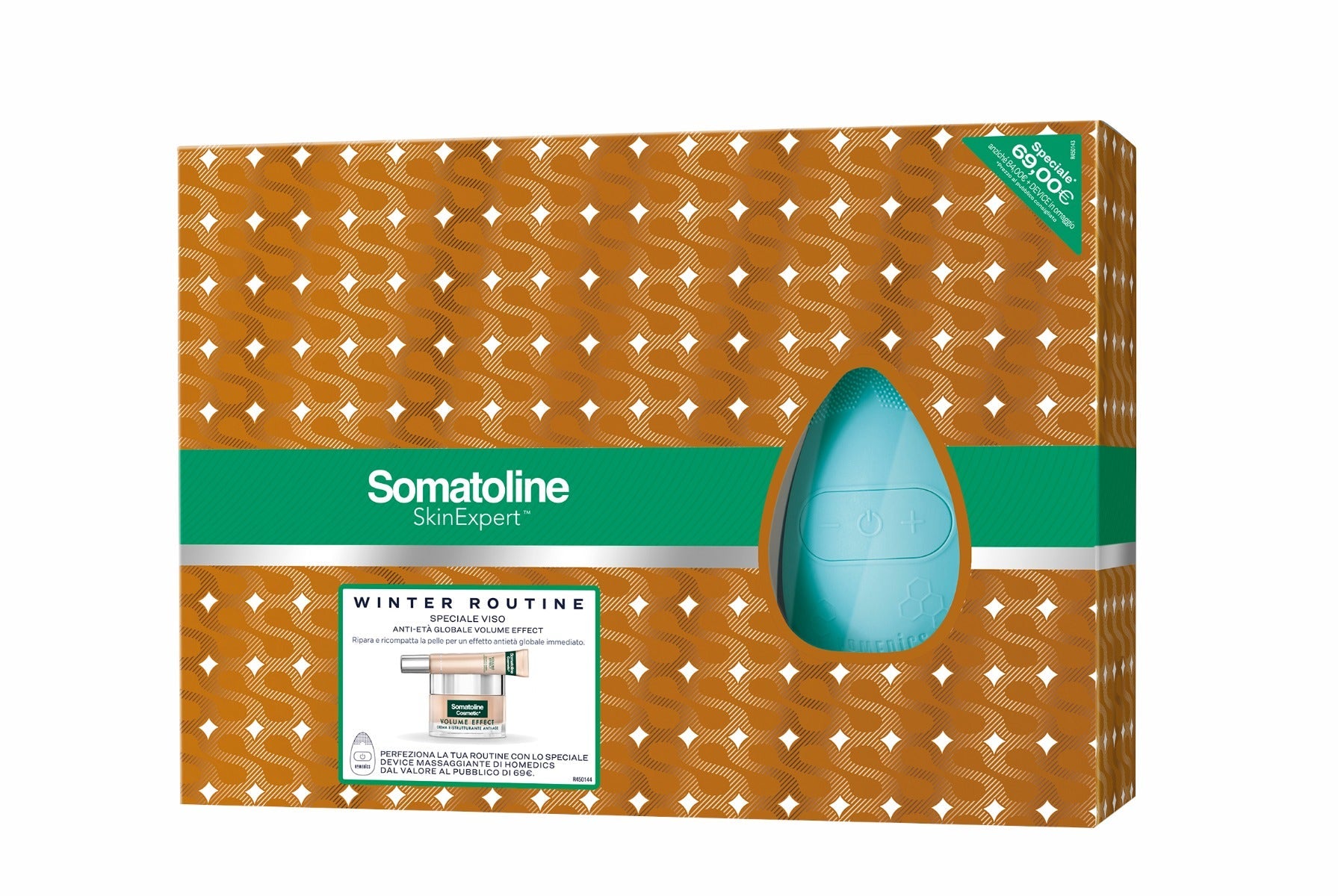 Somatoline Winter Routine Volume Effect Crema Giorno 50ml + Contorno Occhi/Labbra 15ml + Honeycomb Blossom Homedics-1