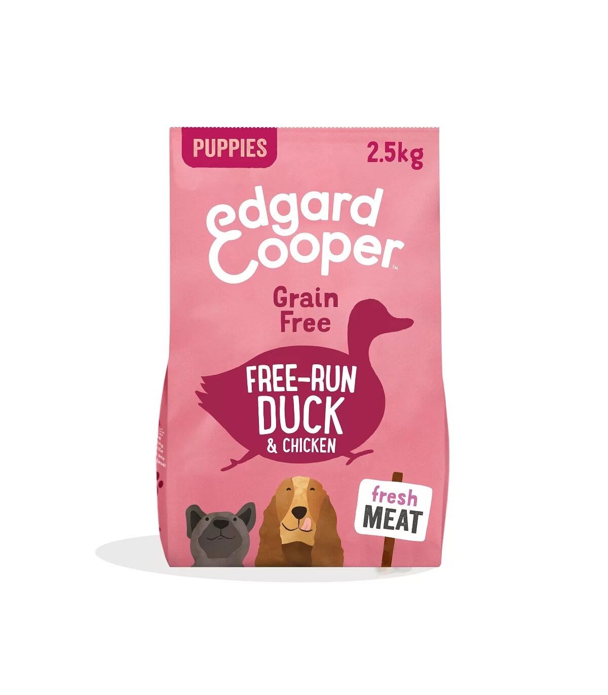 Edgard & Cooper Puppy Anatra E Pollo Allevati A Terra Senza Cereali Crocchette per Cani 2,5 Kg-1
