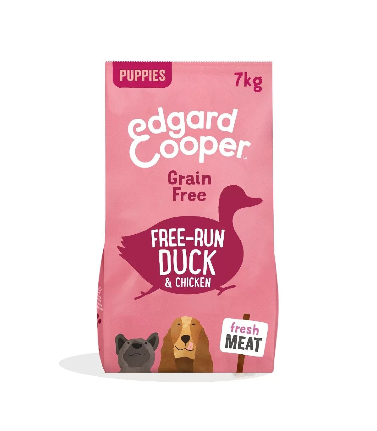 Edgard & Cooper Puppy Anatra E Pollo Allevati A Terra Senza Cereali Crocchette per Cani 7 Kg-1