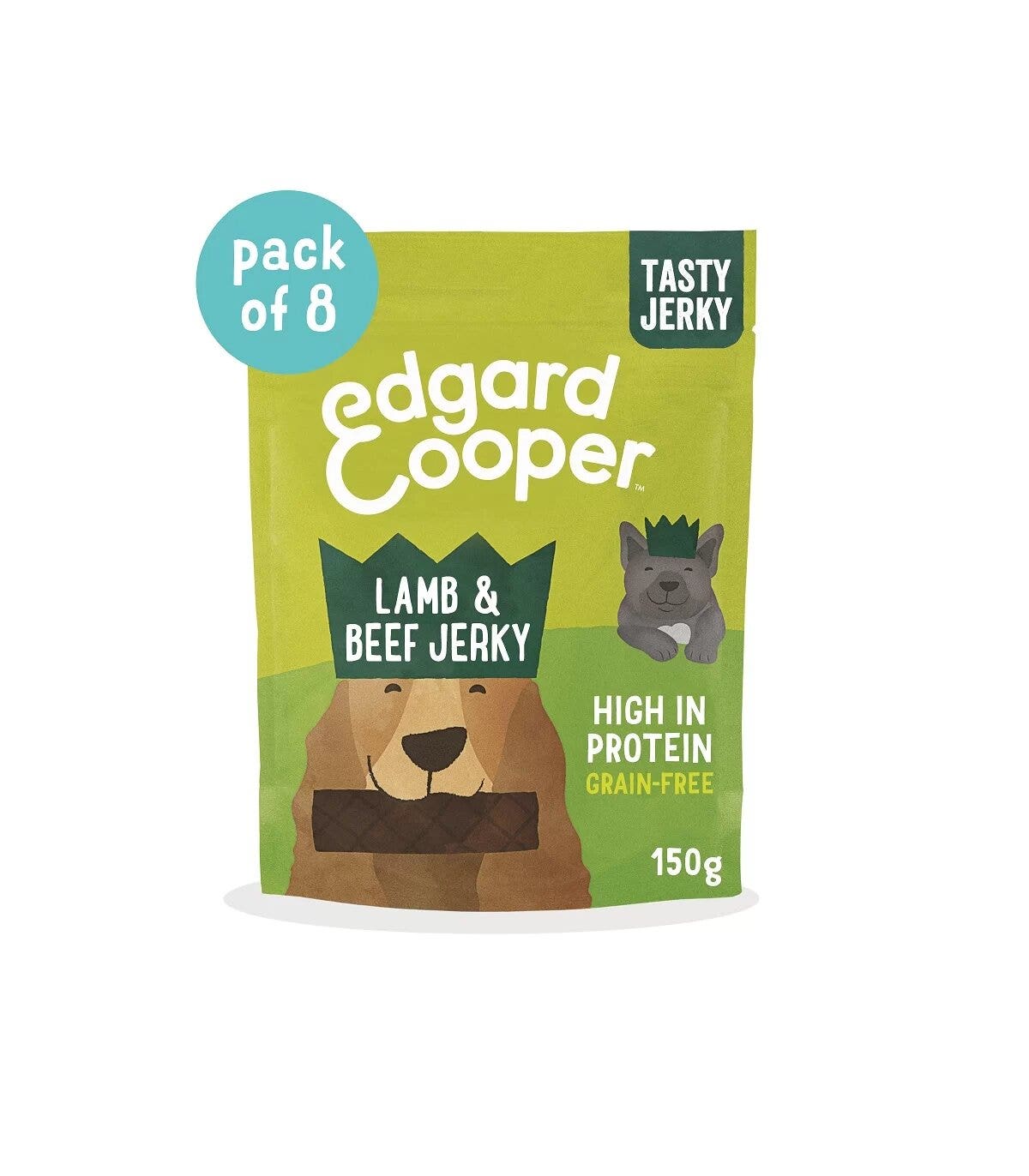 Edgard & Cooper Strisce Di Agnello E Manzo Senza Cereali per Cani 150g-1