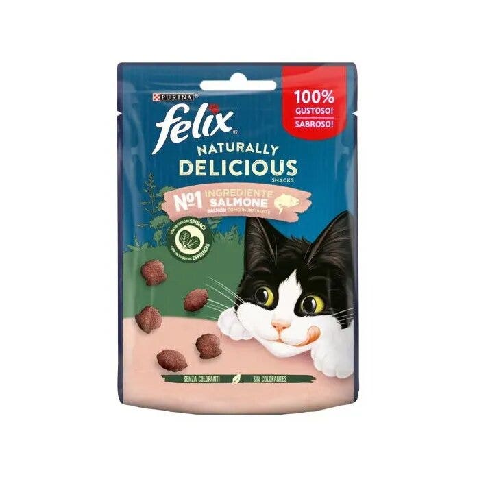 Purina Felix Naturally Delicious Gusto Salmone Cibo Umido Gatti Adulti Busta 50g-5