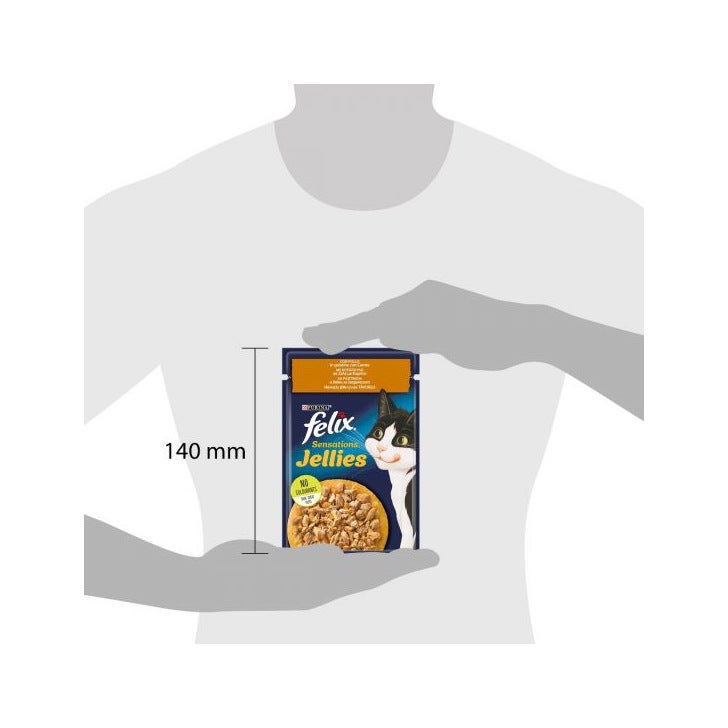 Purina Felix Sensations Jellies Pollo/Carote Cibo Umido Gatti Adulti Busta 85g-3