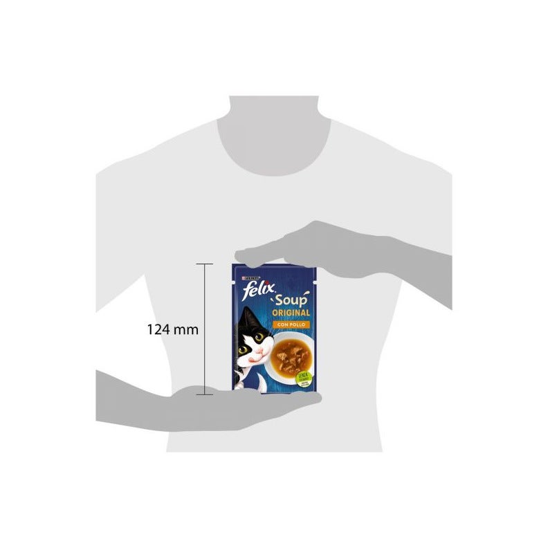 Purina Felix Soup Gusto Pollo Cibo Umido Gatti Adulti Busta 48g-4