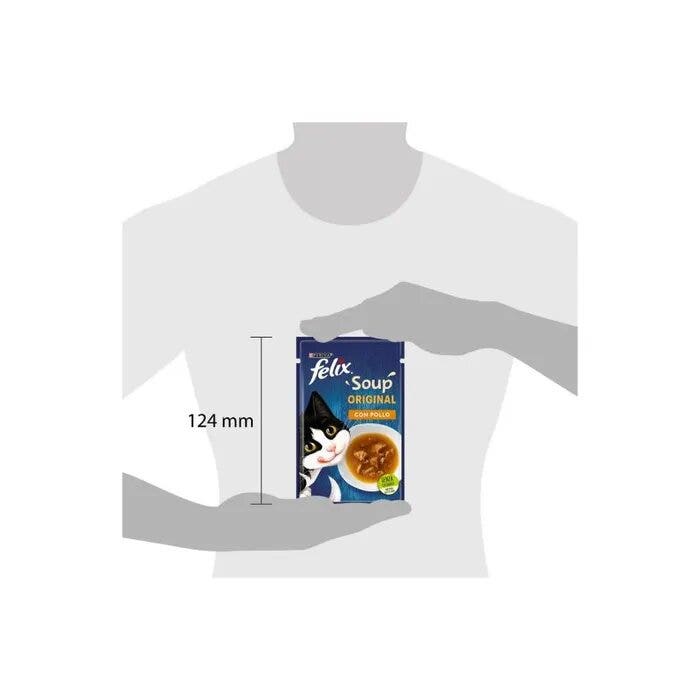 Purina Felix Soup Gusto Pollo Cibo Umido Gatti Adulti Busta 48g-8