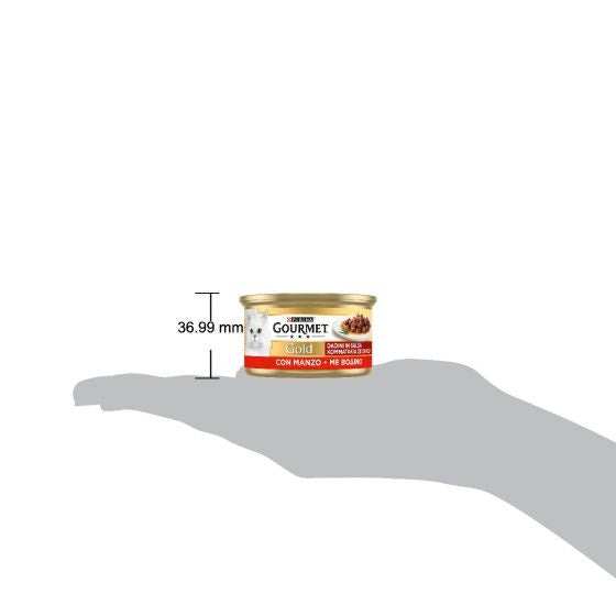 Purina Gourmet Gold Dadini In Salsa Con Manzo Per Gatti Lattina 85g-2