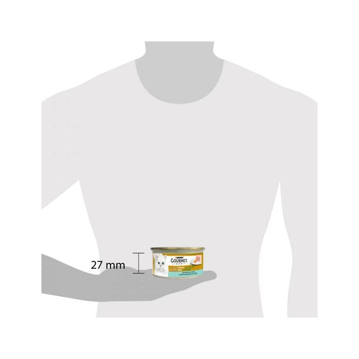 Purina Gourmet Gold Mousse Con Merluzzo E Carote Per Gatti Lattina 85g-2