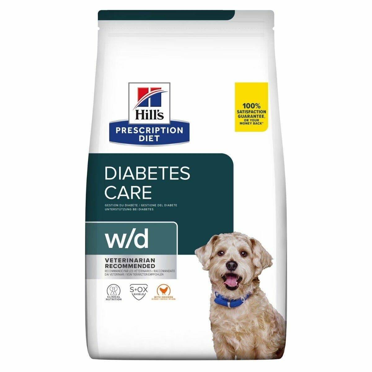 Hill's Prescription Diet Diabetes Care w/d Crocchette Con Pollo Per Cani Adulti Sacco 10kg-2