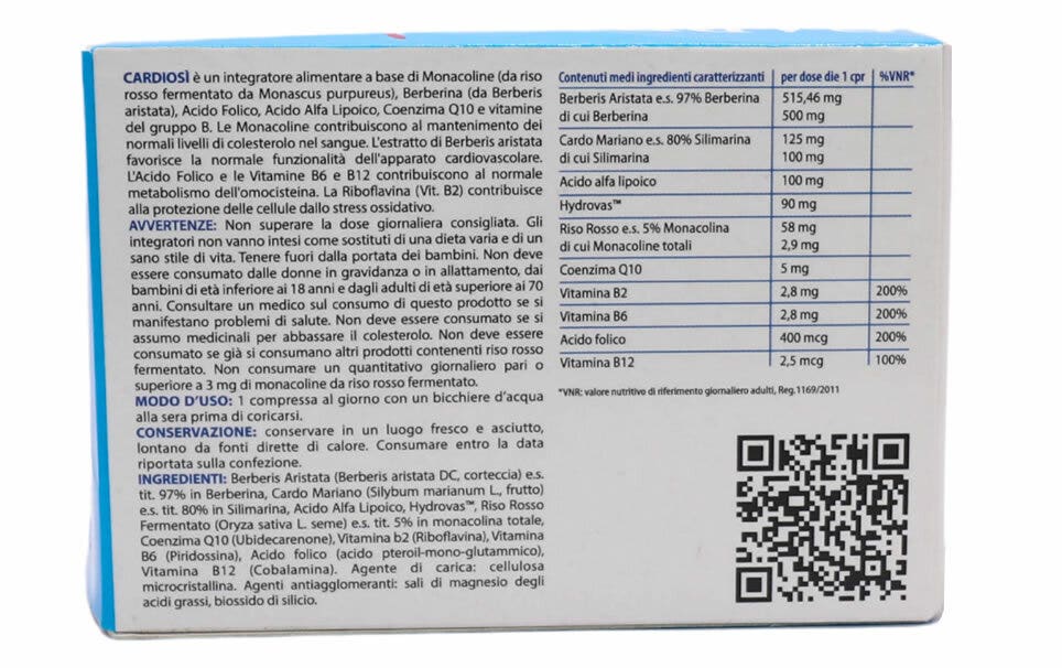 Galenica Senese Cardiosì Plus New 20 compresse da 1200mg-3