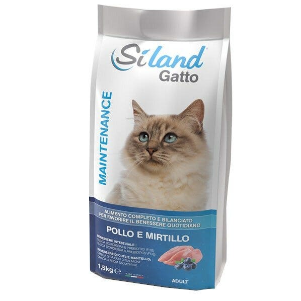 Siland Maintenance Crocchette Pollo/Mirtilli Gatti Adulti 1,5Kg-2