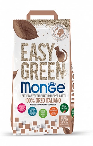 Monge Lettiera Easy Green 100% Orzo Italiano Per Gatti 10L-1