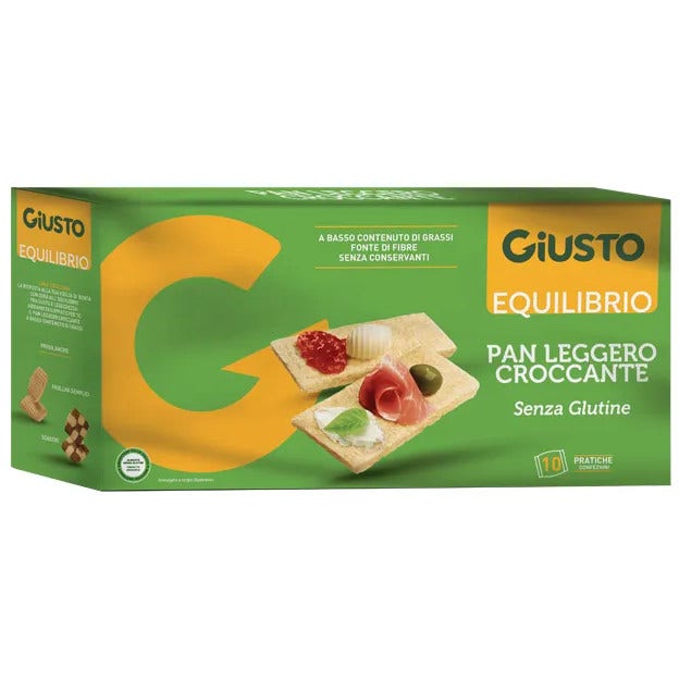 Giusto Equilibrio Senza Glutine Pan Leggero Croccante 250g-2