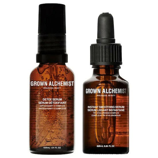 Grown Alchemist Power Couple Kit Detox Serum 30ml + Instant Smoothing Serum 25ml-1