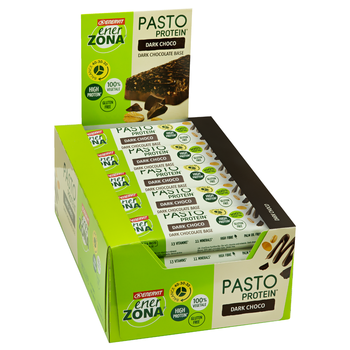 Enerzona Pasto Protein Dark Choco 25 Barrette Da 55g-1
