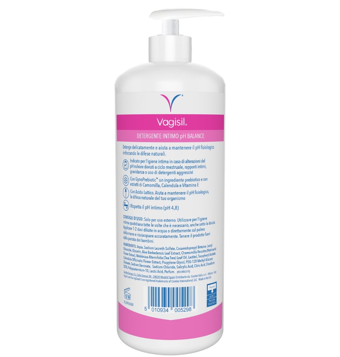 Vagisil Ph Balance Detergente Intimo 500ml-6