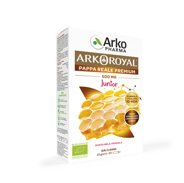 Arkoroyal Pappa Reale 500mg Bio Junior 20 Fialoidi