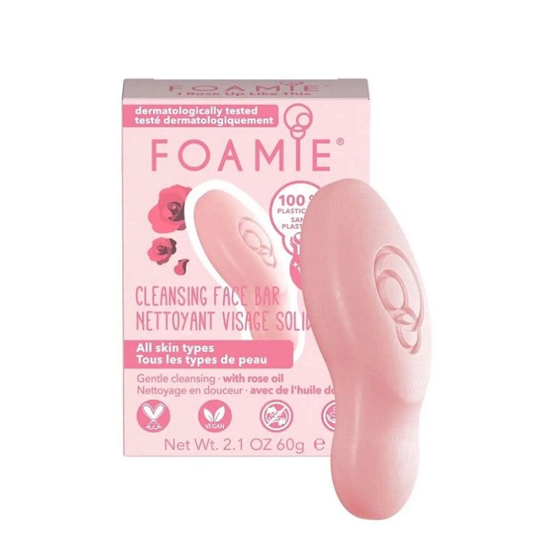Foamie Face Detergente Viso Solido Bar Rose Up Like This 60g-1