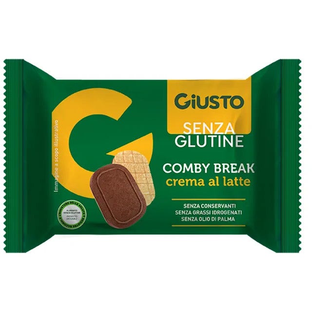 Giusto Senza Glutine Comby Break Crema Al Latte 26g-2