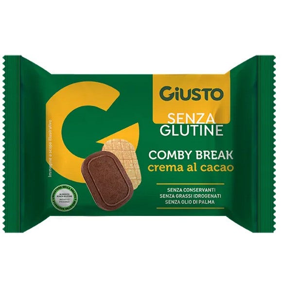 Giusto Senza Glutine Comby Break Crema Al Cacao 26g-2