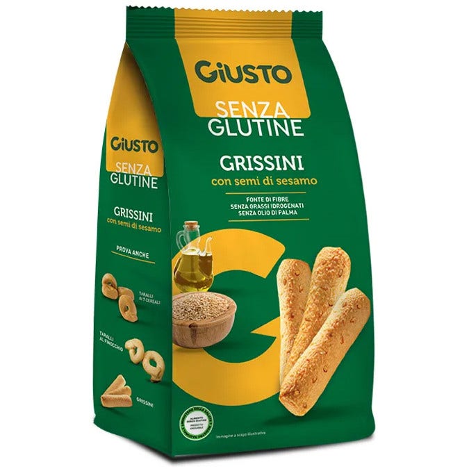 Giusto Senza Glutine Grissini Con Semi Di Sesamo 150g-2