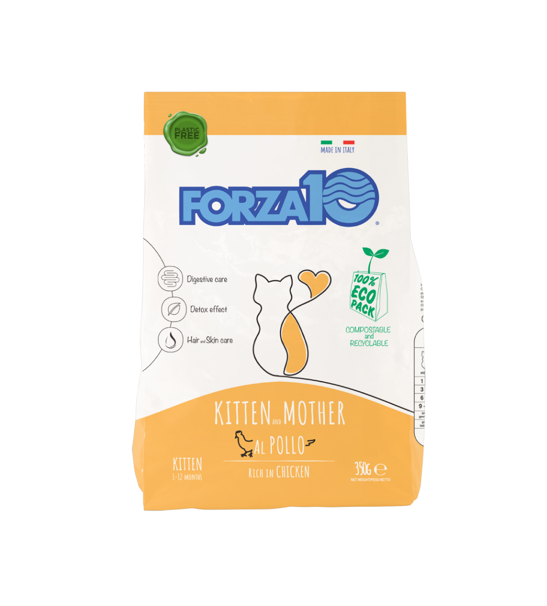Forza10 Maintenance Kitten And Mother Crocchette Al Pollo Per Gattini Sacco 350g-1
