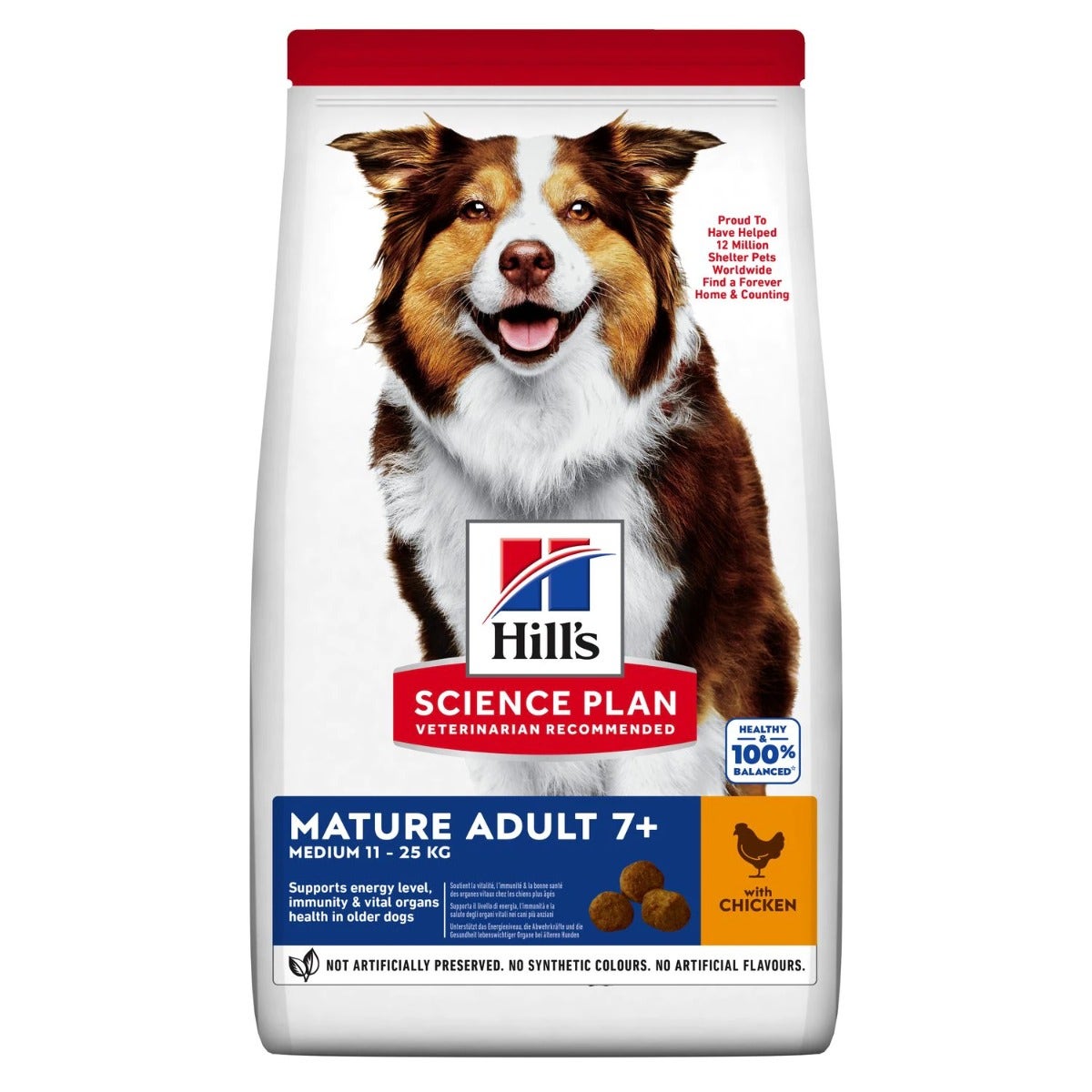 Hill's Science Plan Medium Mature Adult Cibo Secco Con Pollo Cani Adulti 7+ Taglia Media Sacco 12kg-1