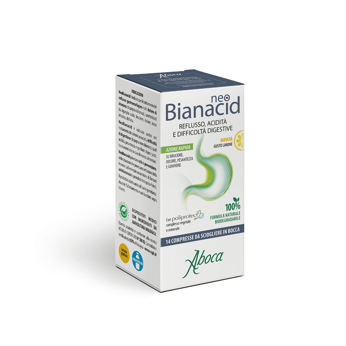 Aboca Neobianacid 14 Compresse Gusto Limone-2