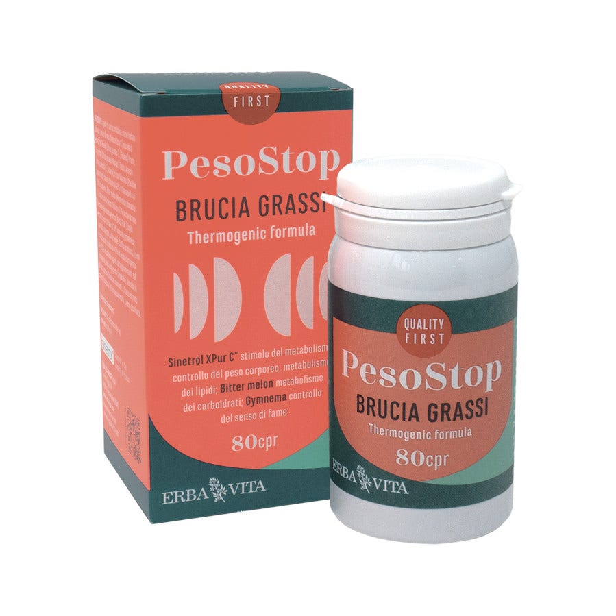 Erba Vita PesoStop Brucia Grassi 80 Compresse-1