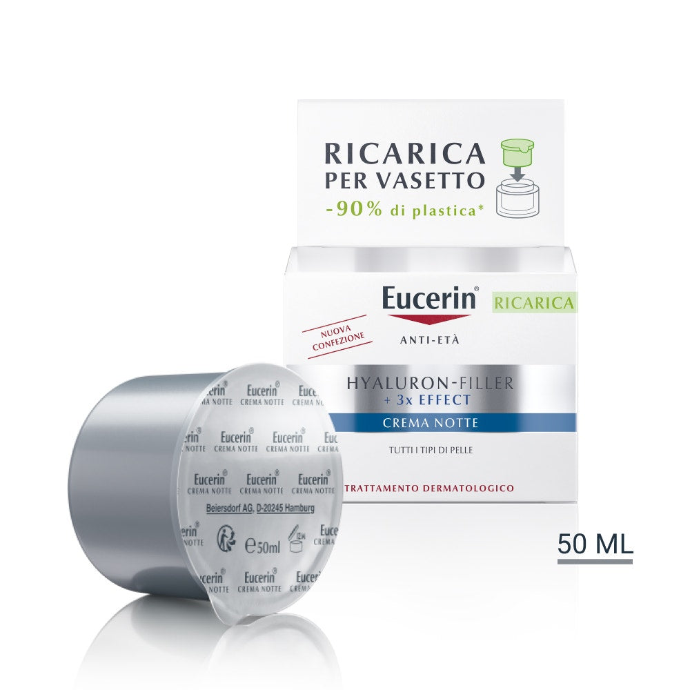 Eucerin Hyaluron Filler Notte Crema Viso Ricarica 50ml-1