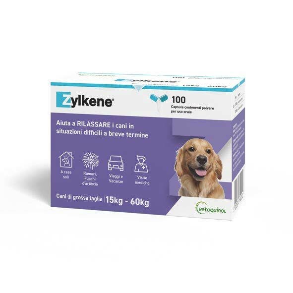 Zylkene Mangime Complementare Per Cani Taglia Grossa 15-60 Kg 100 Capsule-3