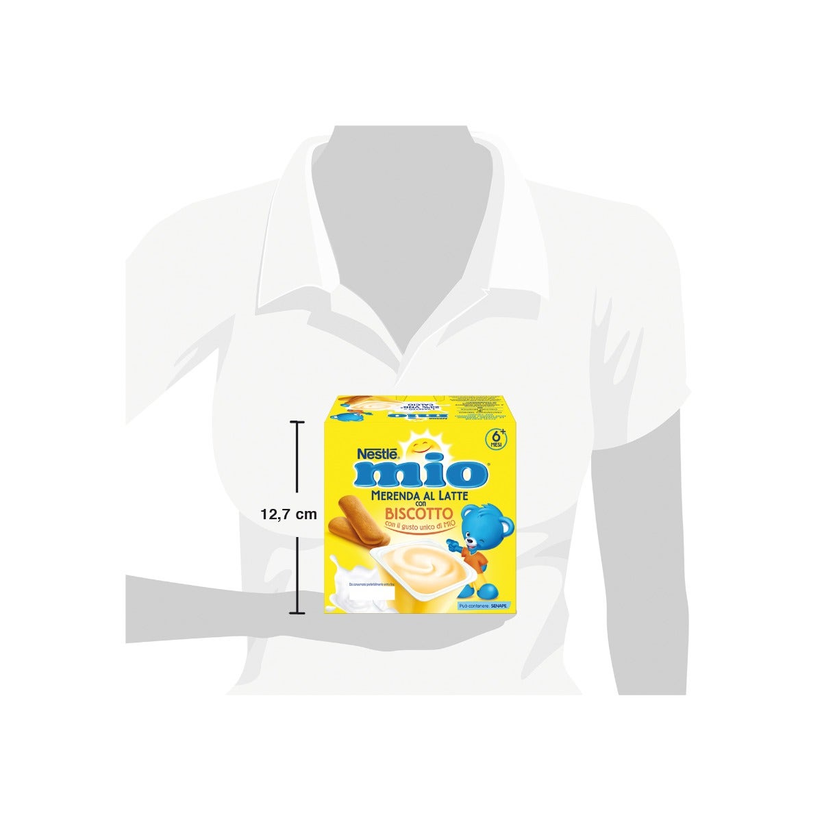 Nestlè Mio Merenda Al Latte Biscotto 4 Vasetti Da 100g-4
