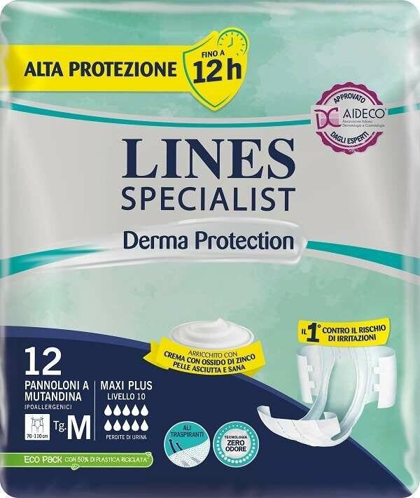 Lines Specialist Derma Protection Pannolone A Mutandina Taglia M 12 Pezzi-1