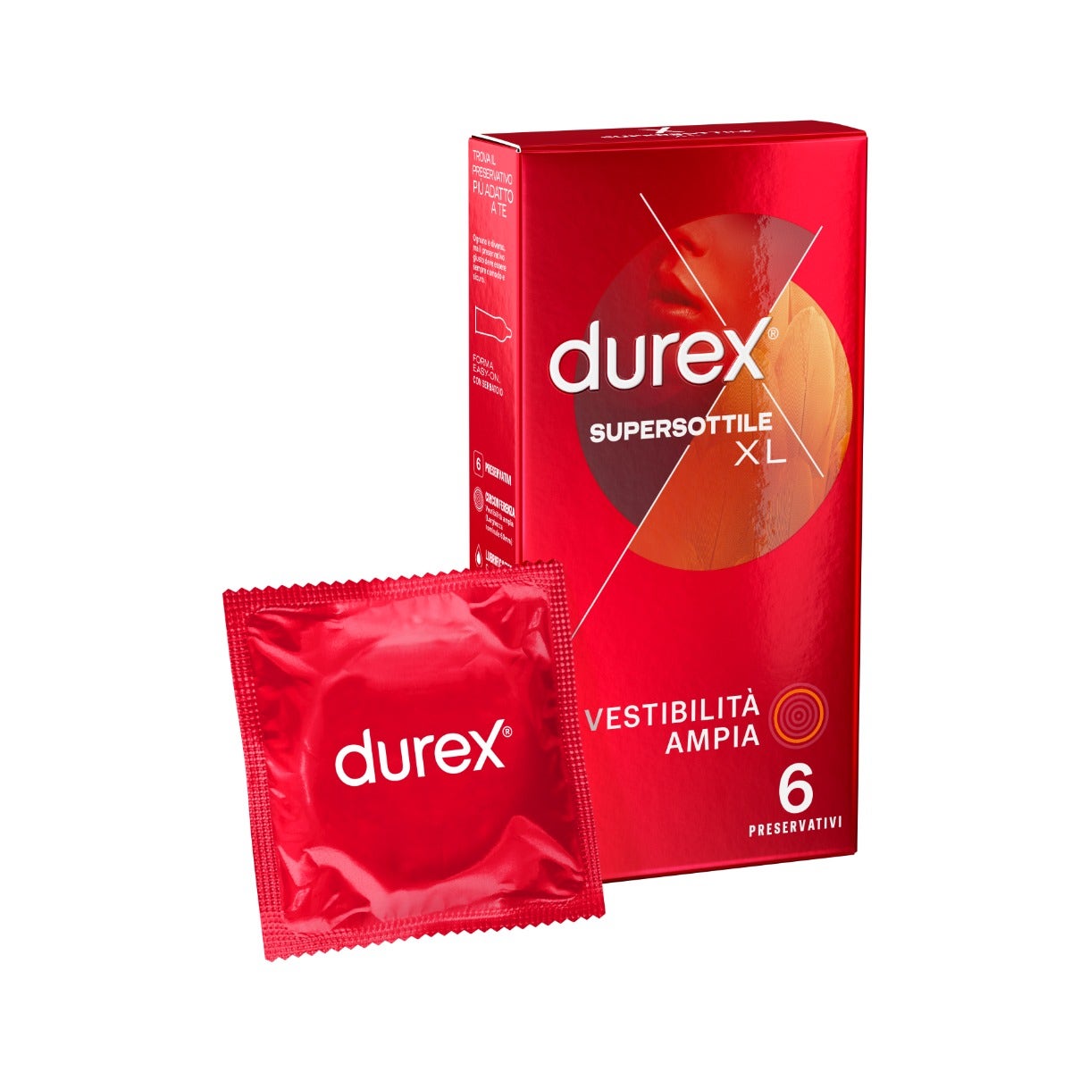 Durex Supersottile Vestibilità Ampia XL 6 Preservativi-2