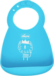 Chicco Bavaglino Silicone Easy Roll Colore Azzurro 6Mesi+-1