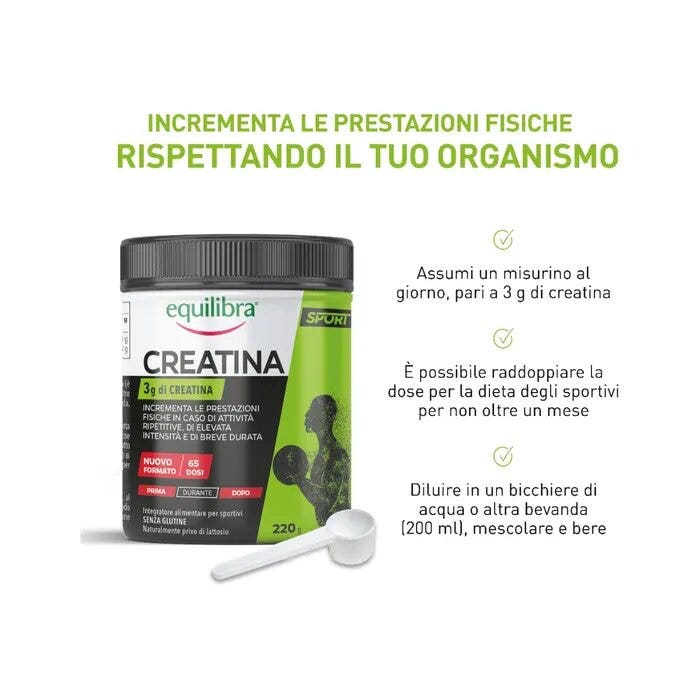 Equilibra Creatina Integratore 220g-12