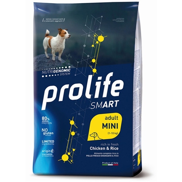 Prolife Dog Smart Chicken & Rice Cibo Secco Per Cani Adulti Taglia Piccola Sacco 600g-1