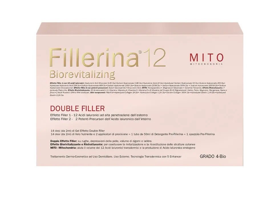 Fillerina 12 Biorevitalizing Double Filler Mito Grado 4 Trattamento Intensivo 30ml+30ml +50ml-1