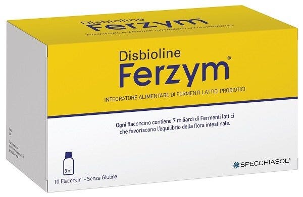 Disbioline Ferzym 10 Flaconcini Da 8ml-1