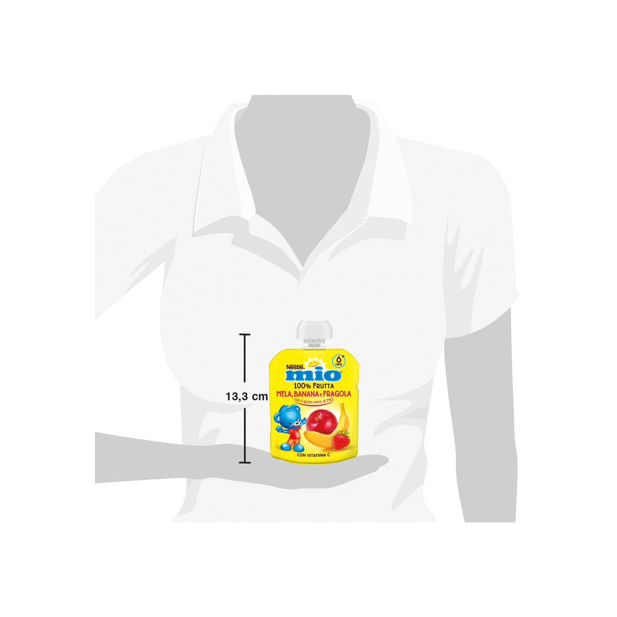 Nestlè Mio Merenda 100% Frutta Mela Banana E Fragola Da Spremere Pouch 90ml-9
