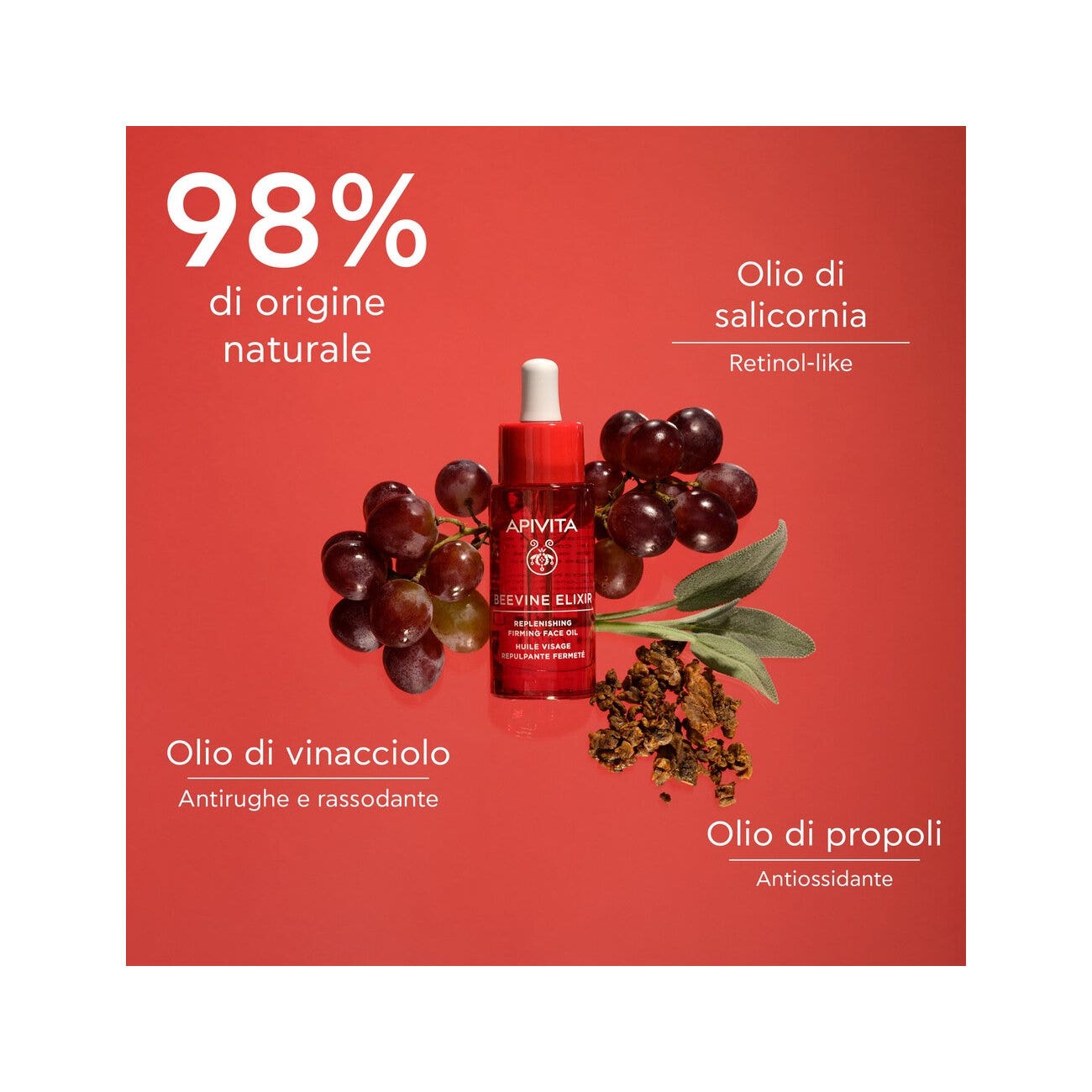 Apivita Beevine Elixir Olio Viso Ricostituente Rassodante 30ml-3