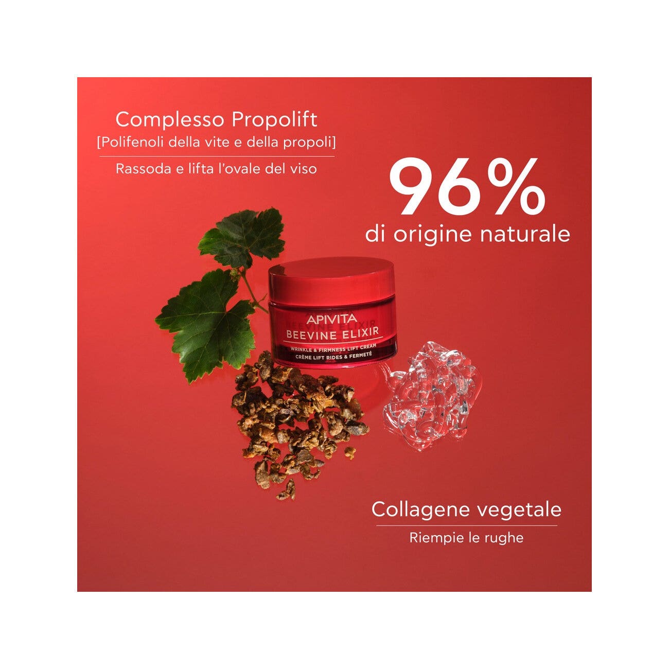 Apivita Beevine Elixir Crema Anti-Rughe Rassodante Liftante Texture Ricca 50ml-3