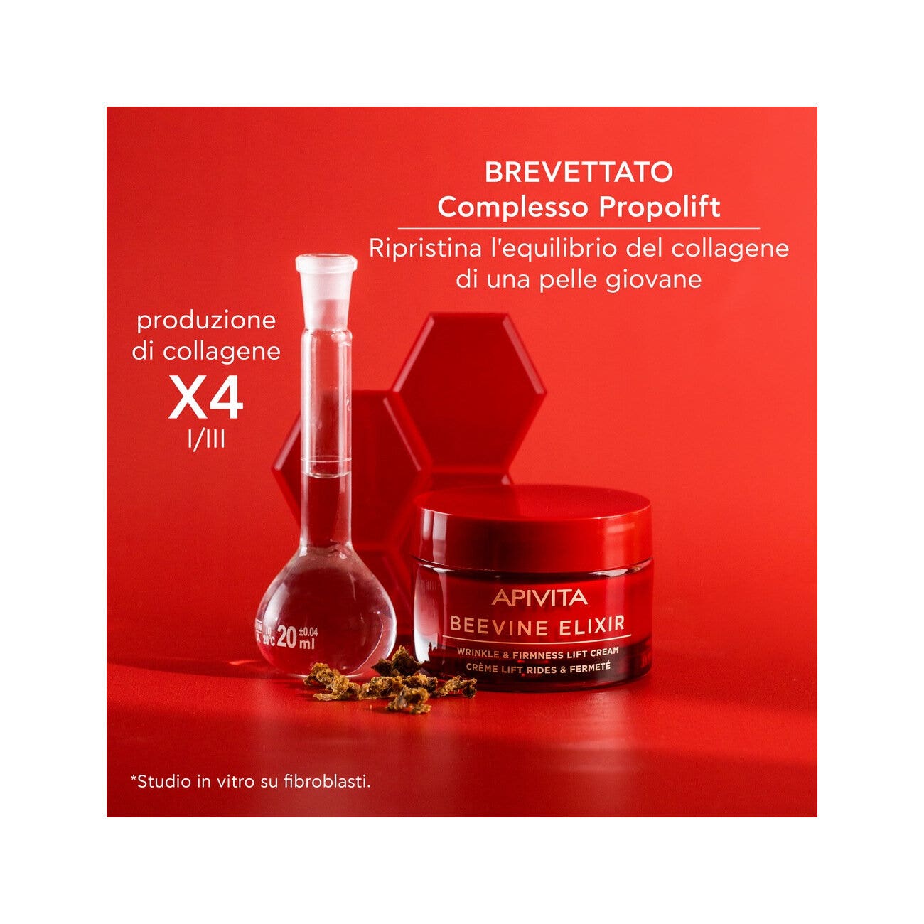 Apivita Beevine Elixir Crema Anti-Rughe Rassodante Liftante Texture Ricca 50ml-6