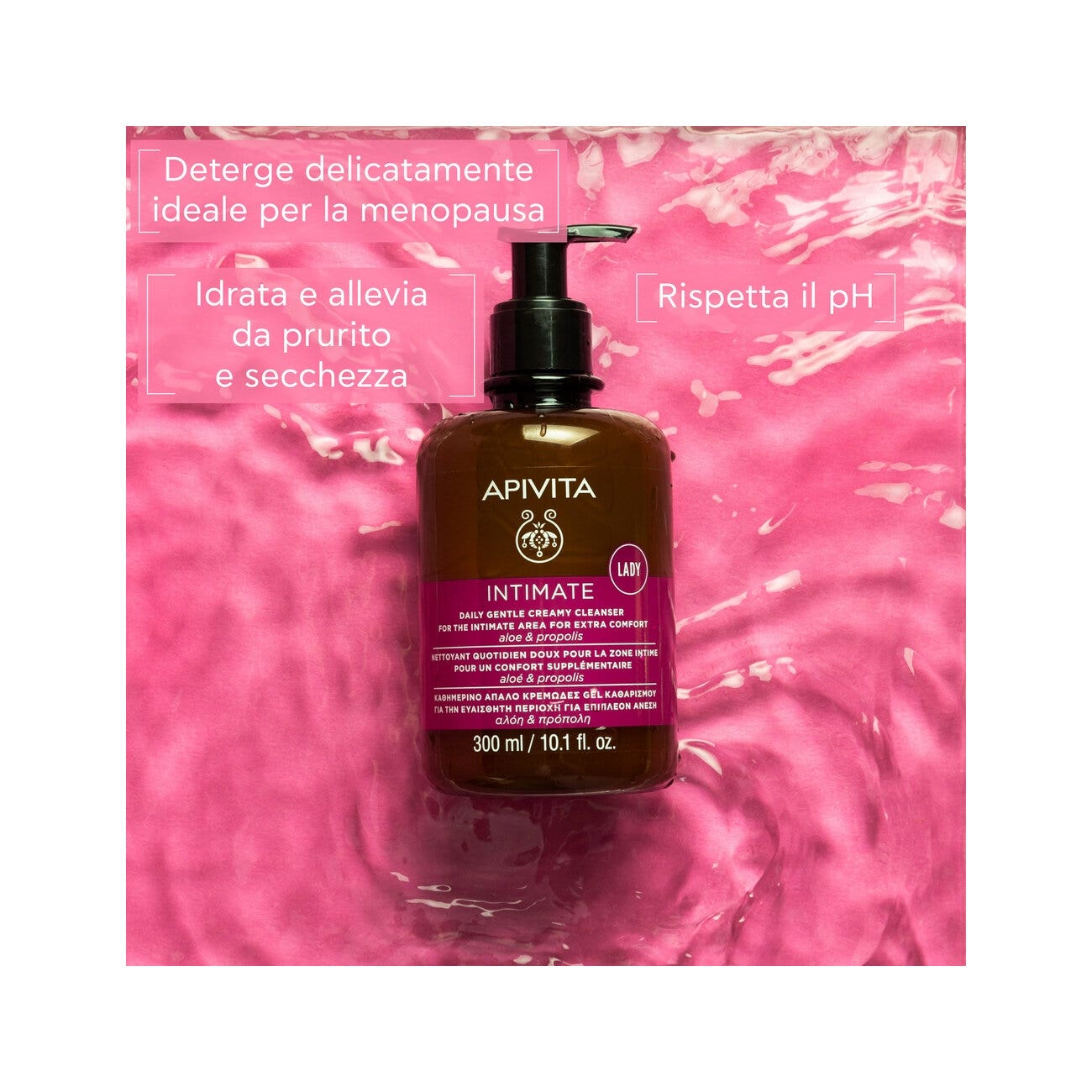 Apivita Intimate Lady Gel Detergente Intimo Delicato 300ml-2