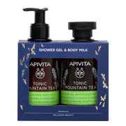 Apivita Cofanetto Gel Doccia 250ml + Latte Corpo al Tè di Montagna 200ml-1