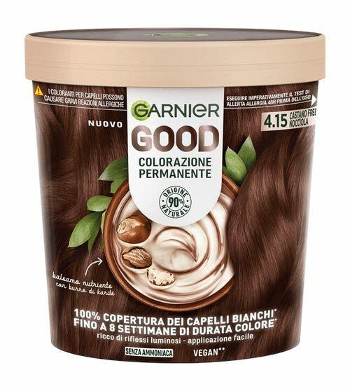 Garnier Good Kit Colorazione Permanente 4.15 Castano Freddo Nocciola 160g-1