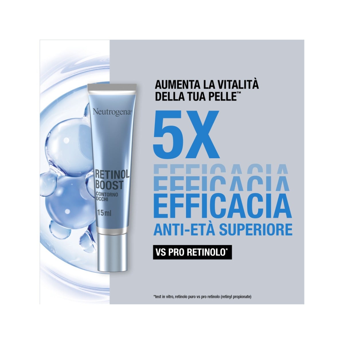 Neutrogena Retinol Boost Crema Contorno Occhi con Retinolo Anti Età 15ml-9