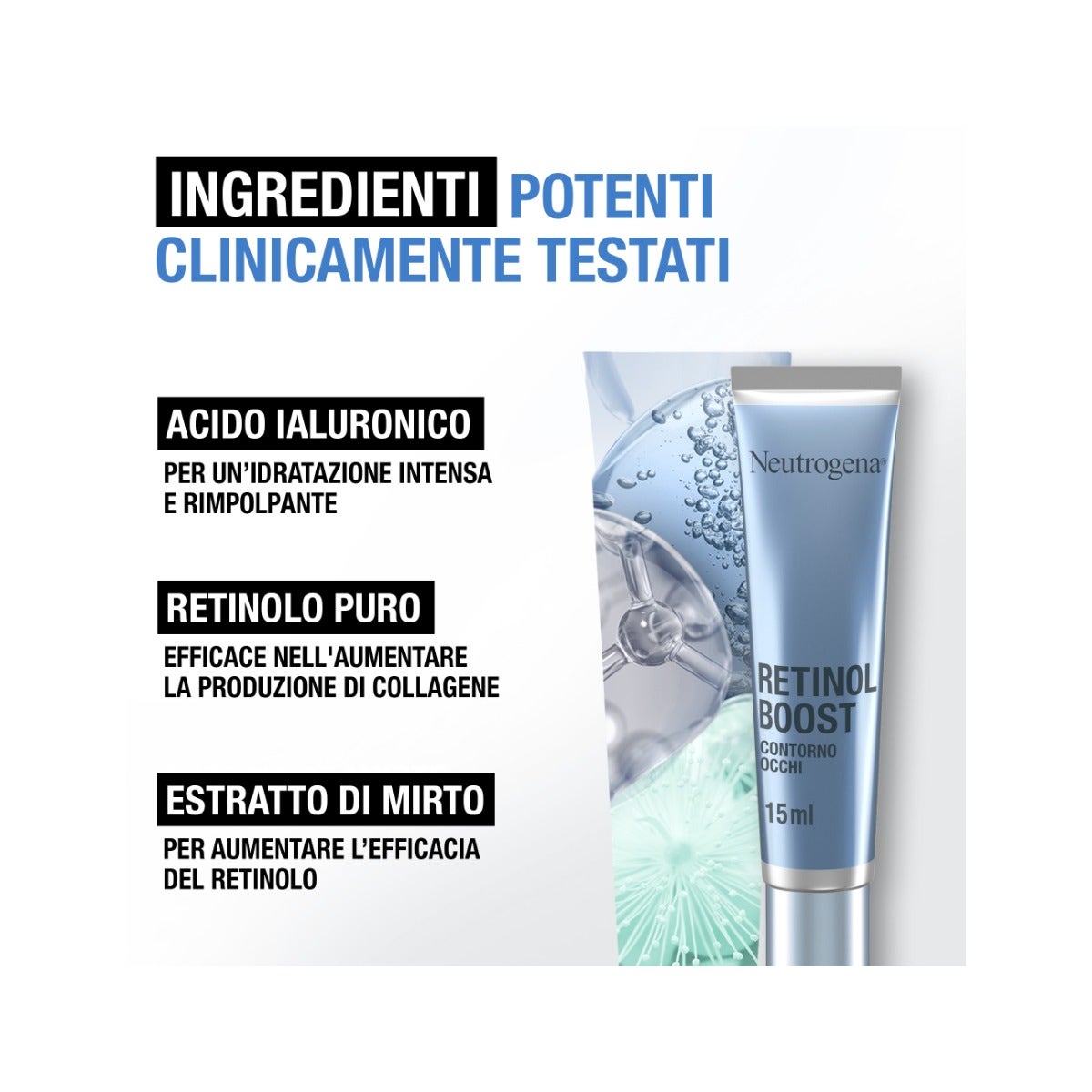 Neutrogena Retinol Boost Crema Contorno Occhi con Retinolo Anti Età 15ml-12