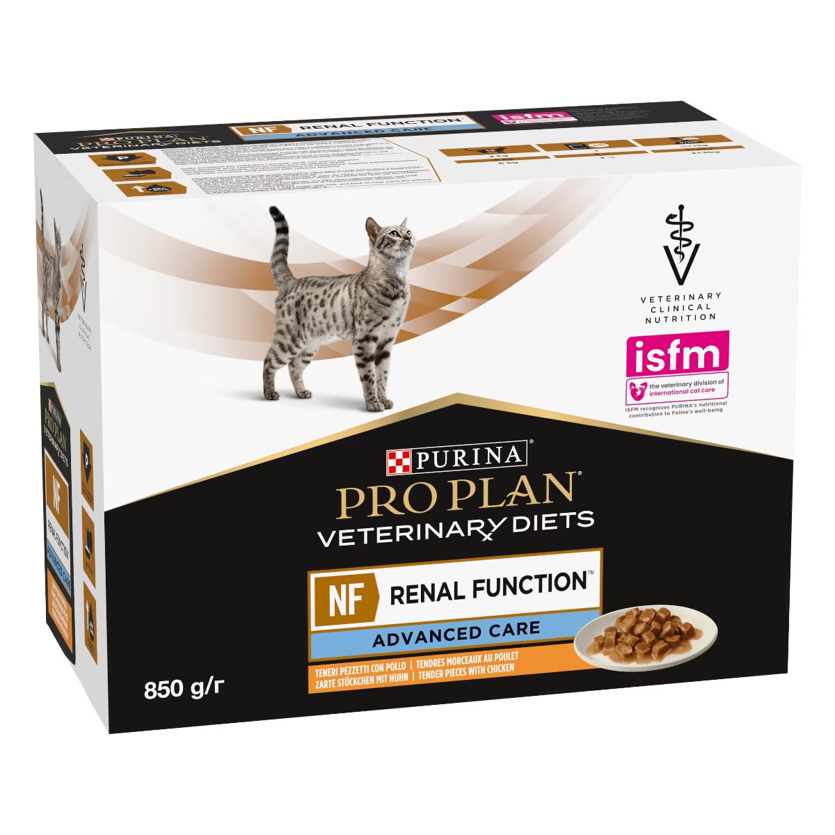 Purina Pro Plan Veterinary Diets Nf Renal Functions Advanced Care Cibo Umido Con Pollo Gatti Adulti 10x85g-2