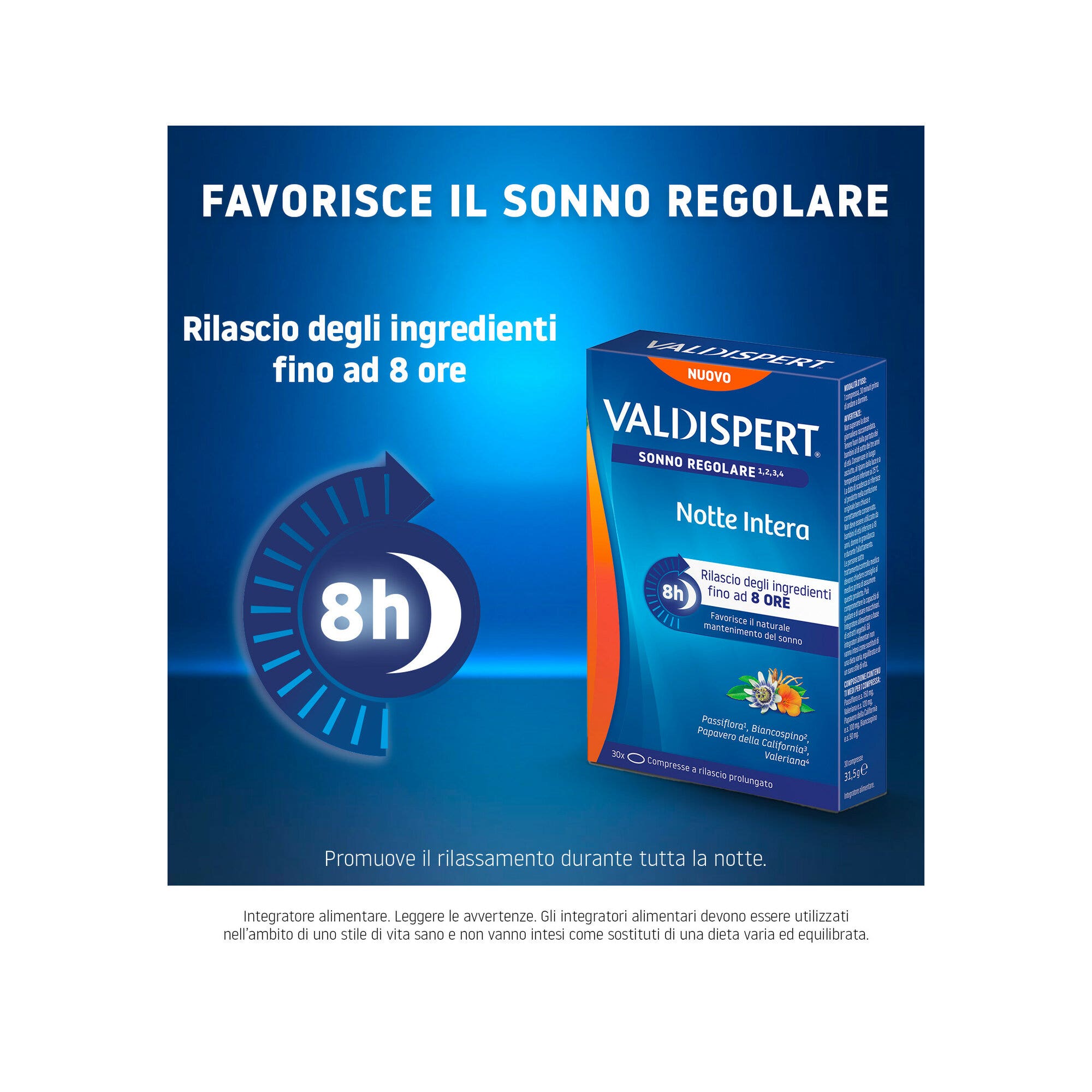 Valdispert Notte Intera 30 Compresse a Lento Rilascio-3