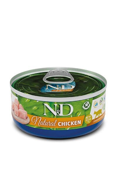 Farmina N&D Natural Chicken Cibo Umido Gatti Adulti Lattina 140g-2