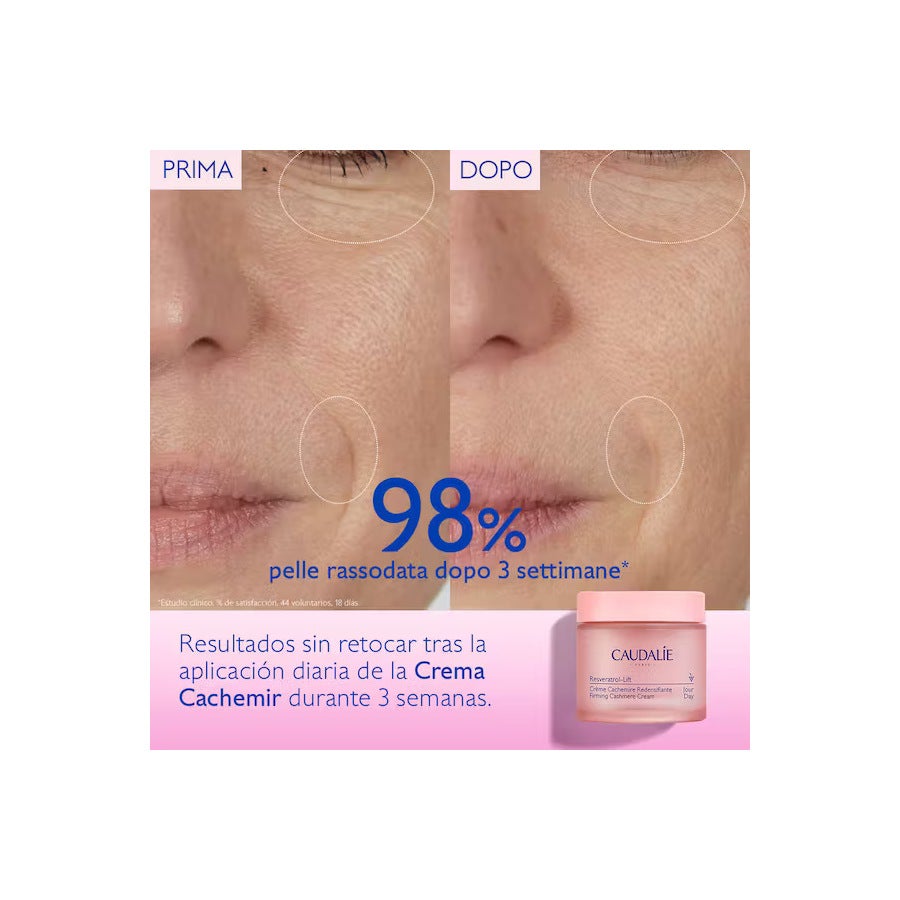 Caudalie Resveratrol-lift Crema Cashmere Ridensificante Ricarica 50ml-3